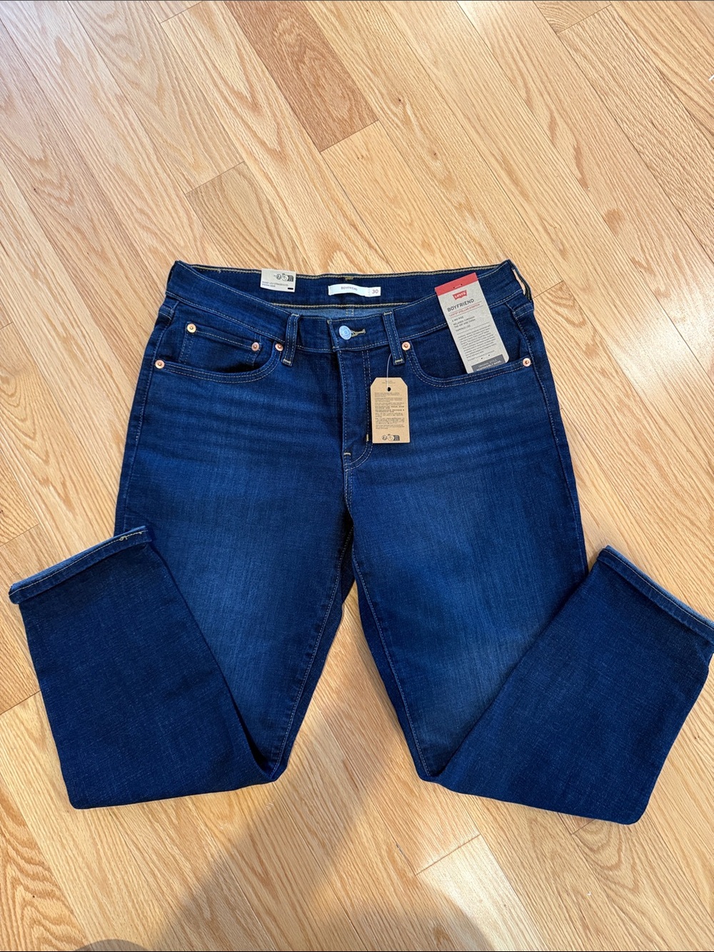 Levi's Deep Indigo Boyfriend Jeans